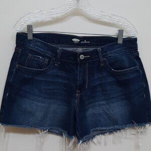 Old Navy Women's High Rise  Regular Distressed  Frayed hem  Denim Shorts Sz 8